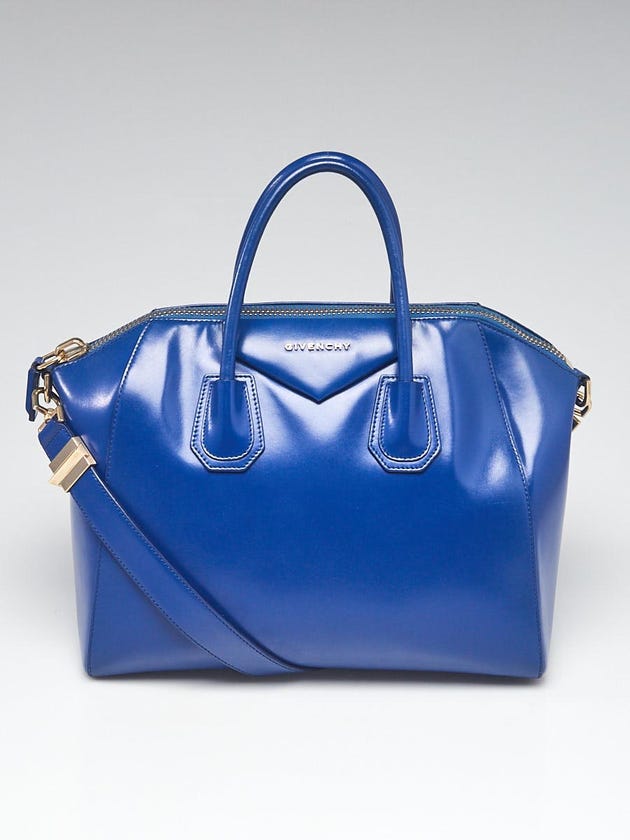 Givenchy Blue Box Calfskin Leather Medium Antigona Bag