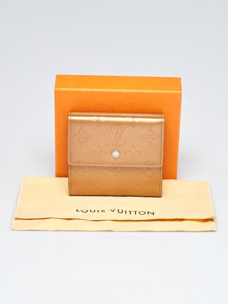 Louis Vuitton Orange Vernis Monogram Ludlow Wallet - Yoogi's Closet