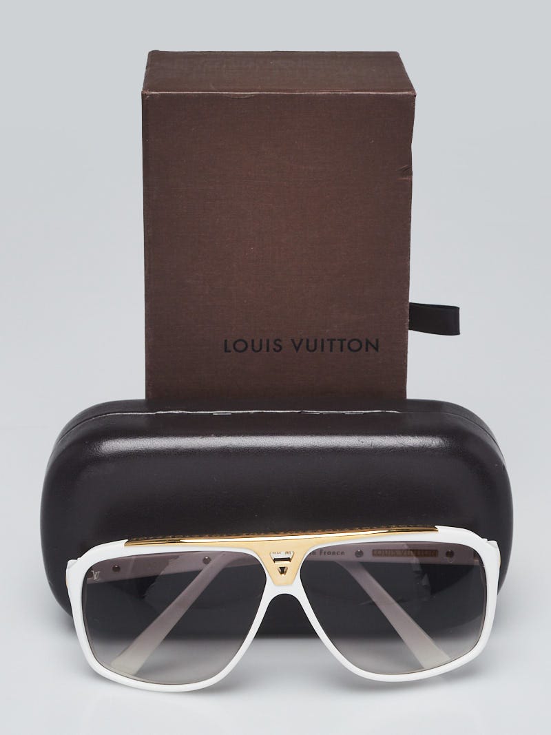 LOUIS VUITTON Evidence Sunglasses Z0351W White 495634