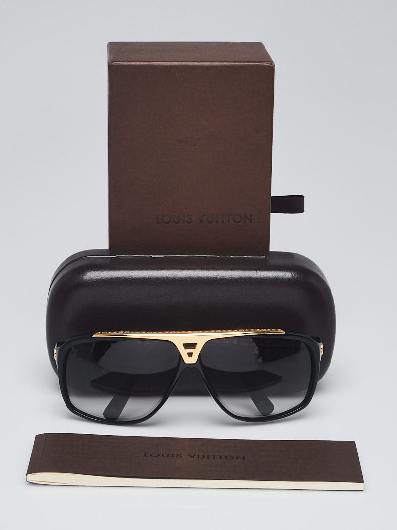 Louis Vuitton Black Gold/ Black Gradient Z0105W Evidence Aviator Sunglasses  Louis Vuitton