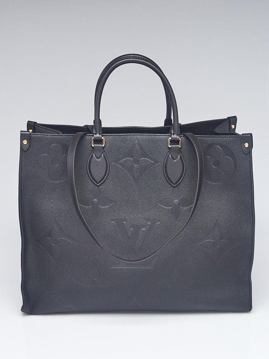 Louis Vuitton Noir Monogram Giant Empreinte Leather Onthego GM Tote Bag -  Yoogi's Closet