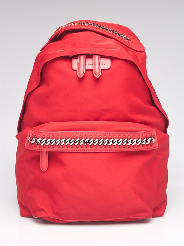 Stella McCartney Red Nylon GO Backpack Bag