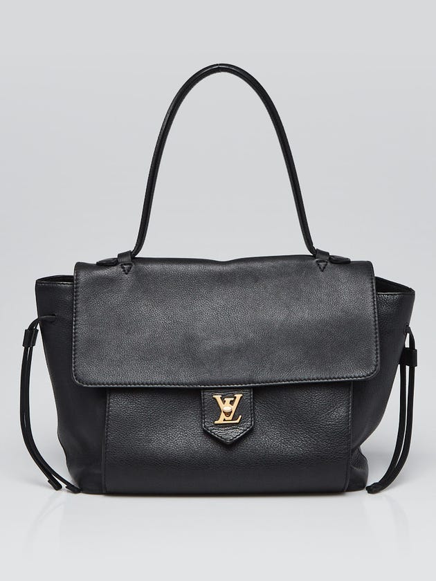 Louis Vuitton Black Leather Lockme PM Bag
