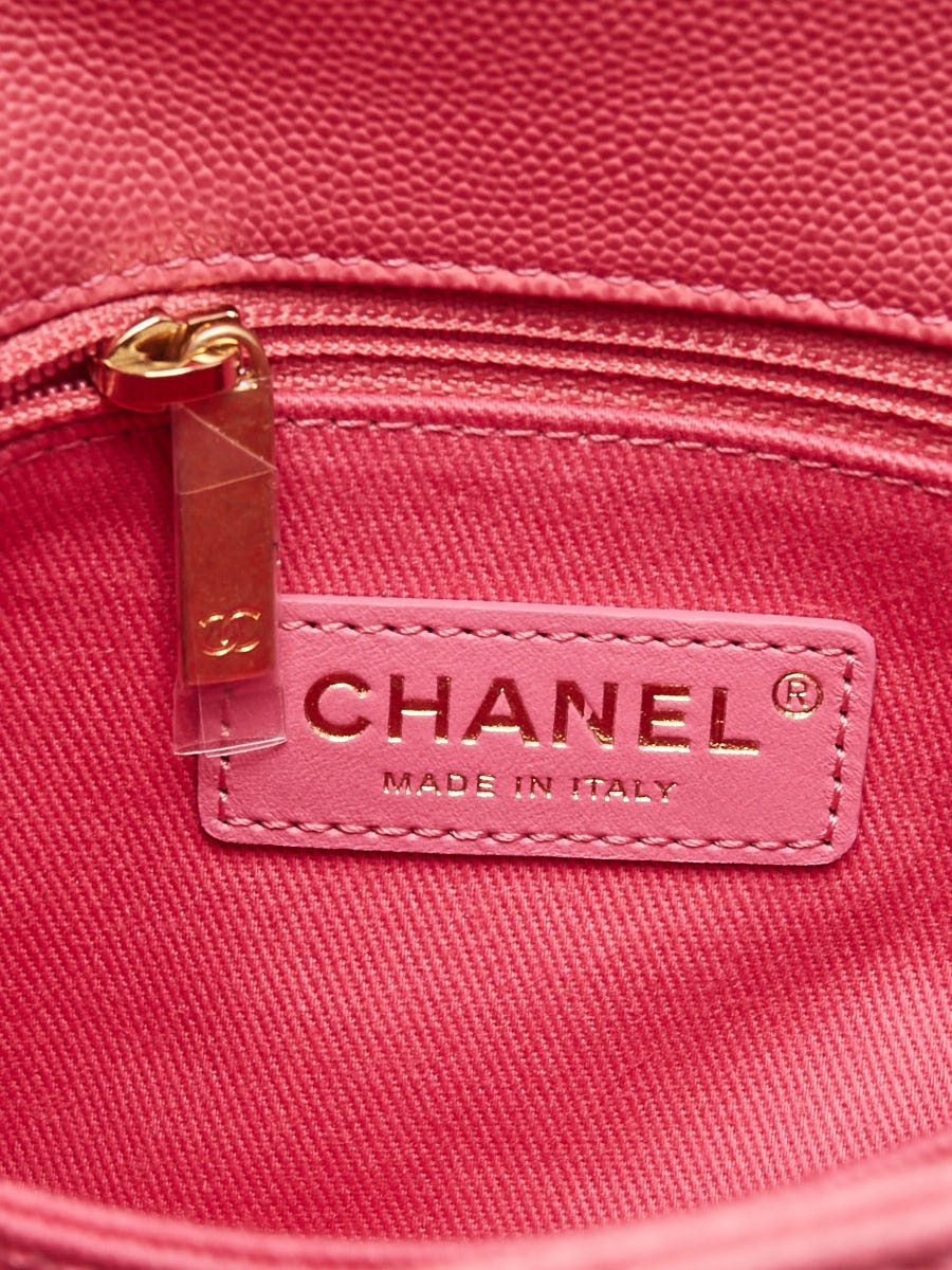 Coco handle leather handbag Chanel Pink in Leather - 19719491