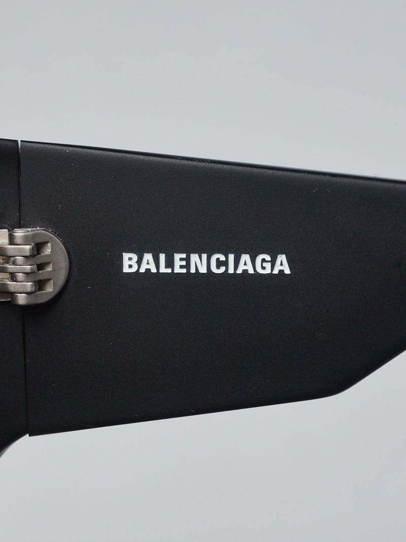 Balenciaga Black Acetate Oversized Thick Square Sunglasses Balenciaga Black Acetate Oversized Thick Square Sunglasses