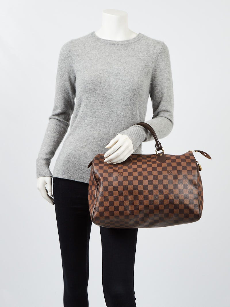 Louis Vuitton Damier Canvas Speedy 35 Bag - Yoogi's Closet