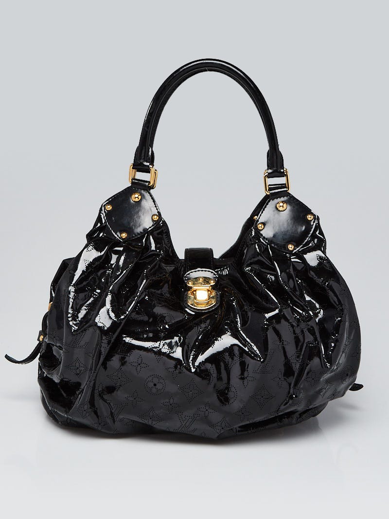 Louis Vuitton Noir Monogram Patent Leather Limited Edition Surya L Bag  Louis Vuitton