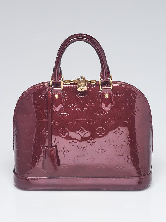 Louis Vuitton Rouge Fauviste Monogram Vernis Alma PM Bag