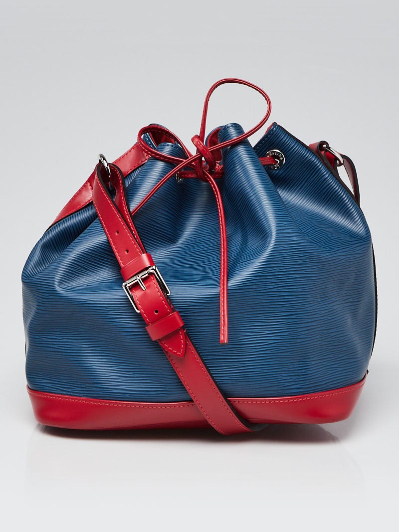 Blue Louis Vuitton Epi Bicolor Petit Noe Bucket Bag