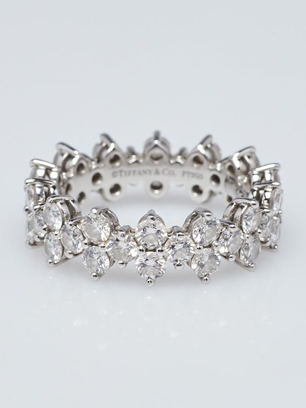 Tiffany & Co. Platinum and Diamond Aria Ring Size 5