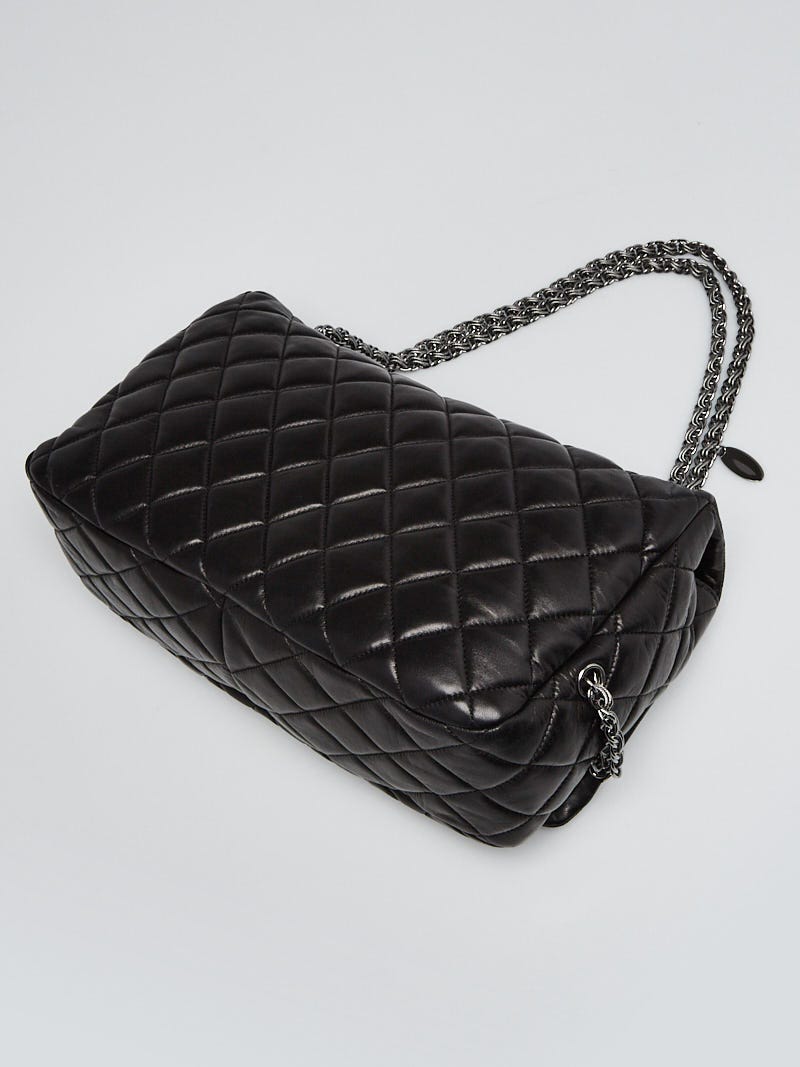 Chanel Black Quilted Lambskin Leather Paris-Moscow Red Square