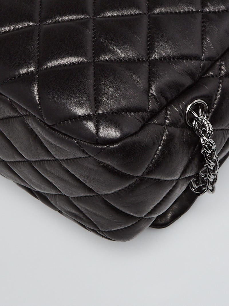 Chanel Black Quilted Lambskin Leather Paris-Moscow Red Square