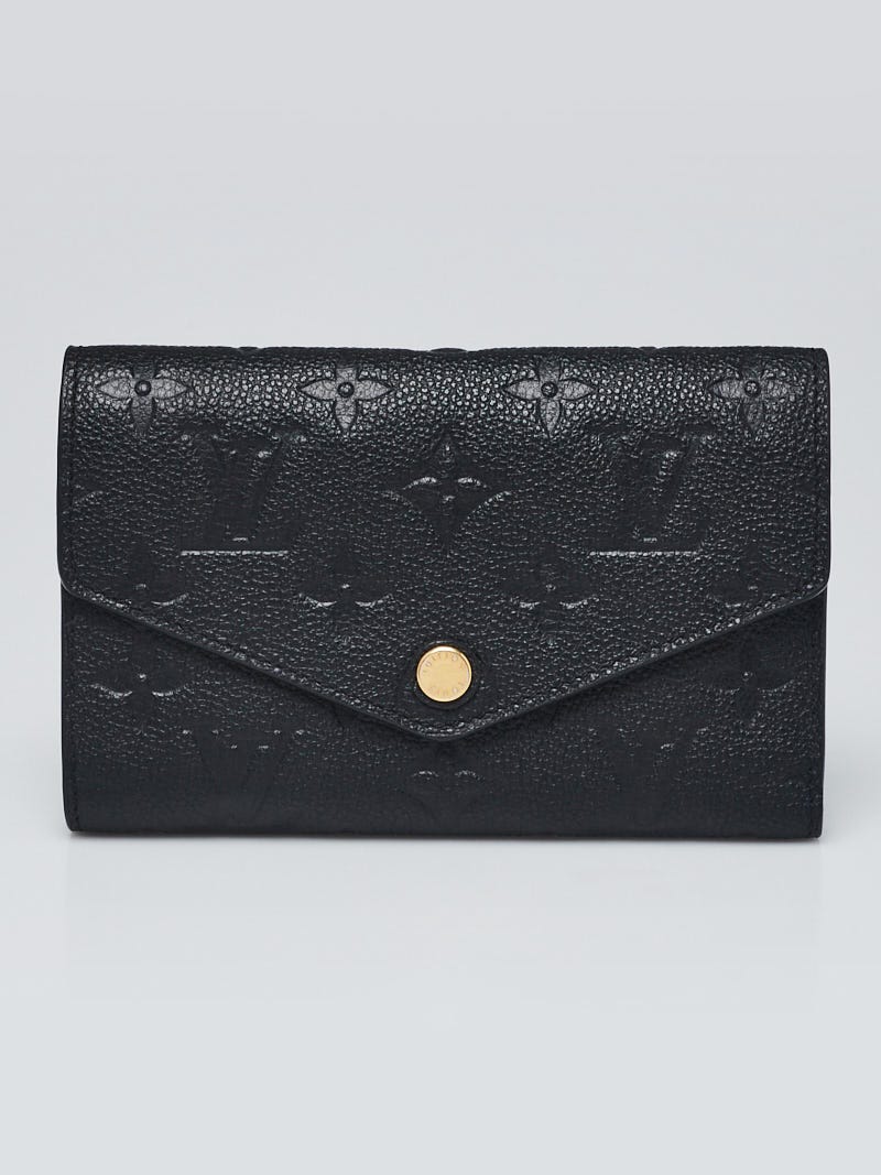 Louis Vuitton Black Monogram Empreinte Leather Curieuse Compact Wallet -  Yoogi's Closet