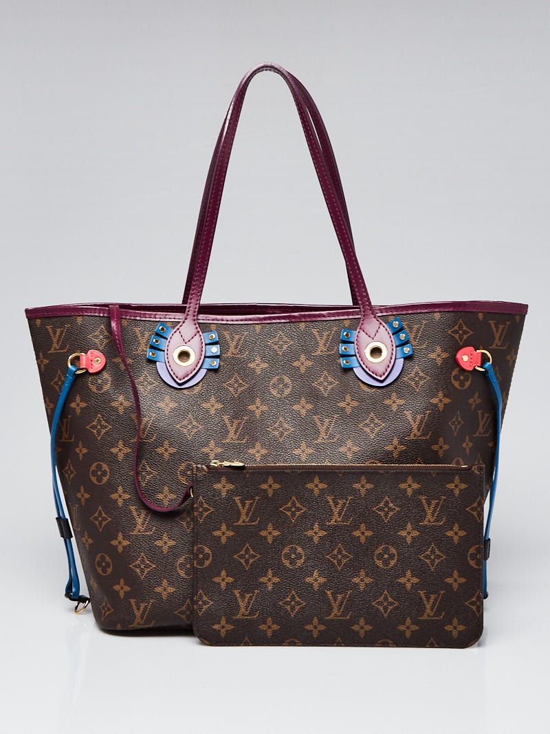 Louis Vuitton Limited Edition Monogram Canvas Totem Neverfull Bag w/ Accessories Pochette