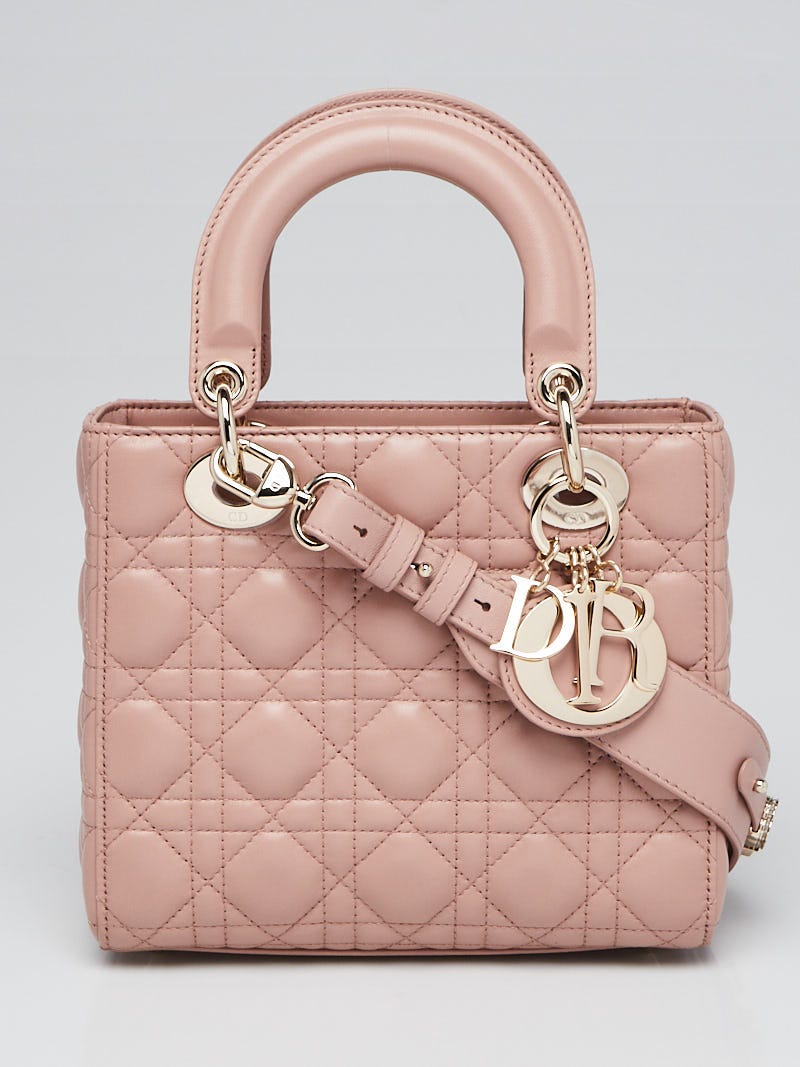 Medium Lady Dior Bag Beige Cannage Lambskin