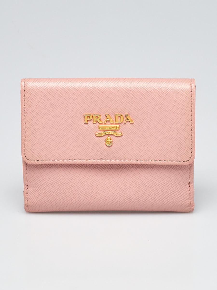 Used prada leather cardholder