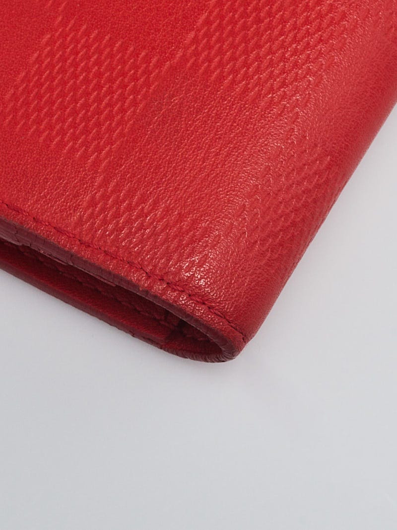Louis Vuitton Yellow Damier Infini Leather Brazza Long Flap Wallet 863366