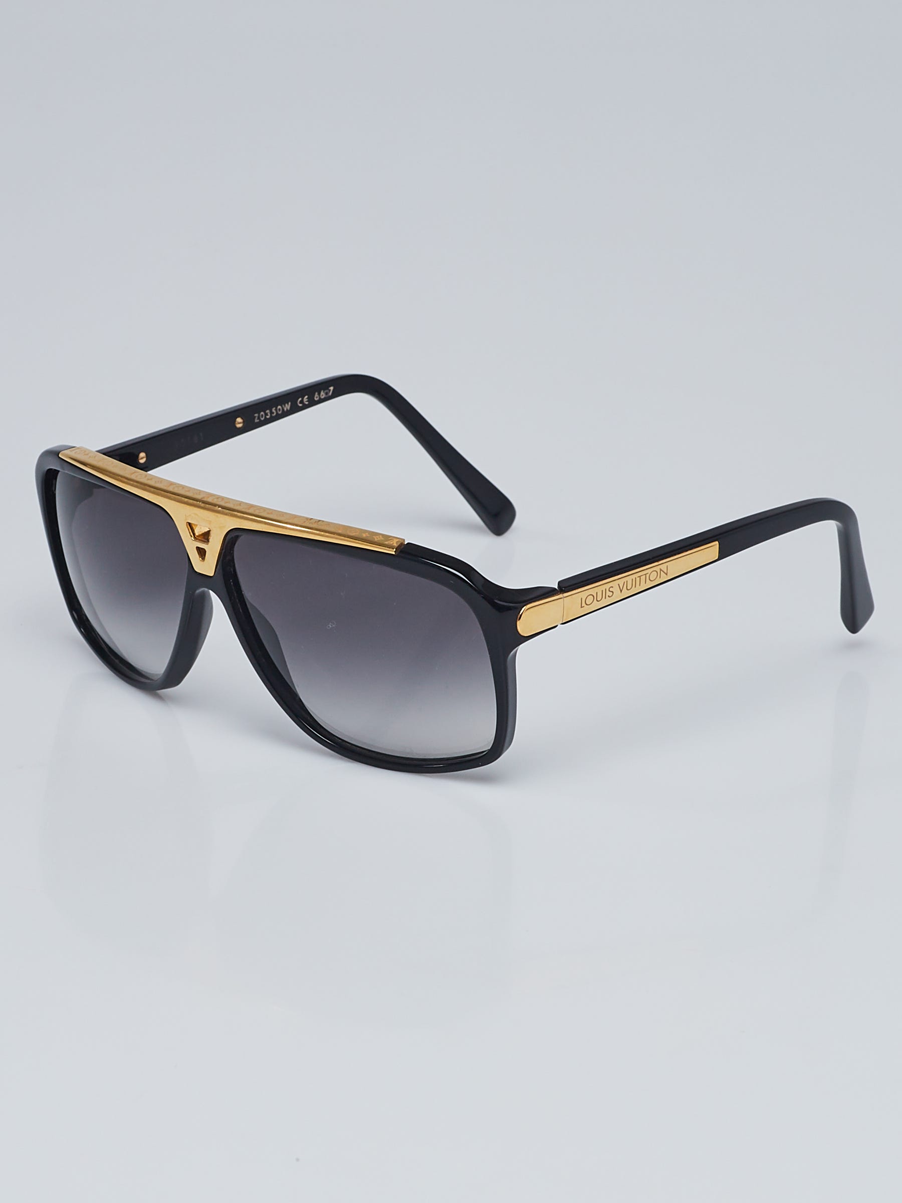 Overwegen Om toevlucht te zoeken aangrenzend Louis Vuitton Black Acetate Frame Evidence Millionaire Sunglasses Z0350W -  Yoogi's Closet