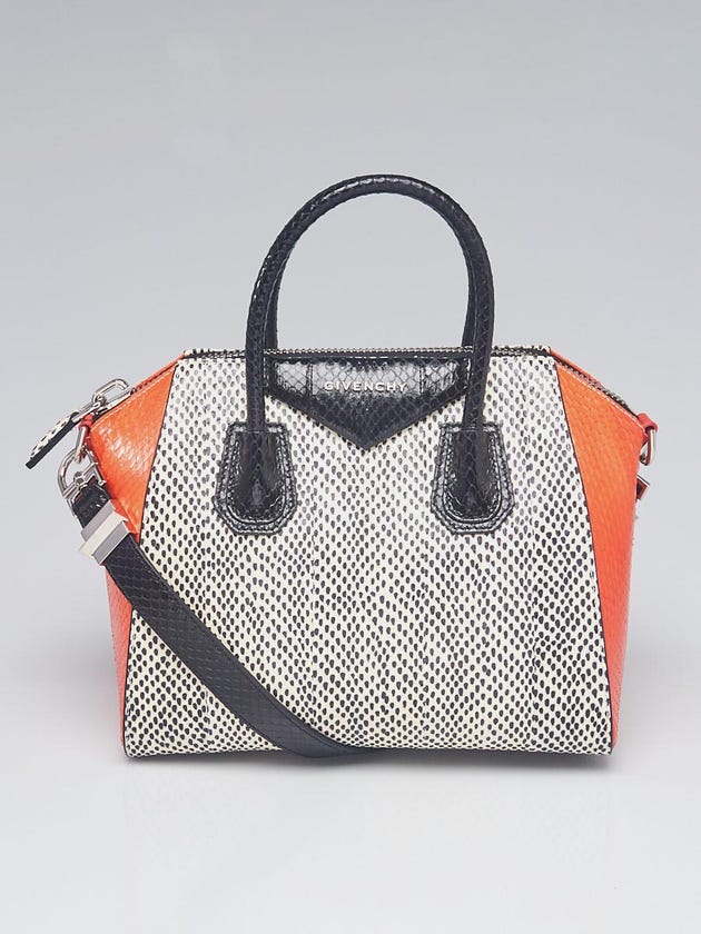 Givenchy Tri-Color Python Small Antigona Bag