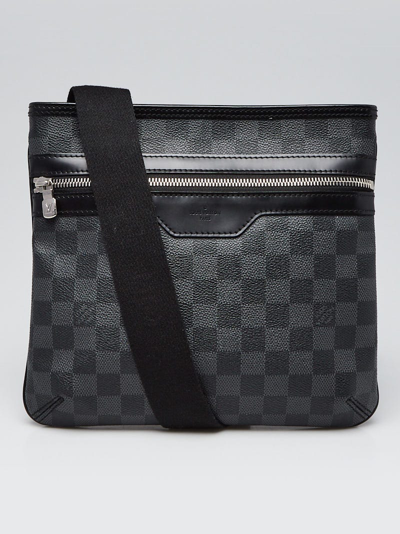 Authentic Louis Vuitton Damier Graphite 3D e Sling Bag Black