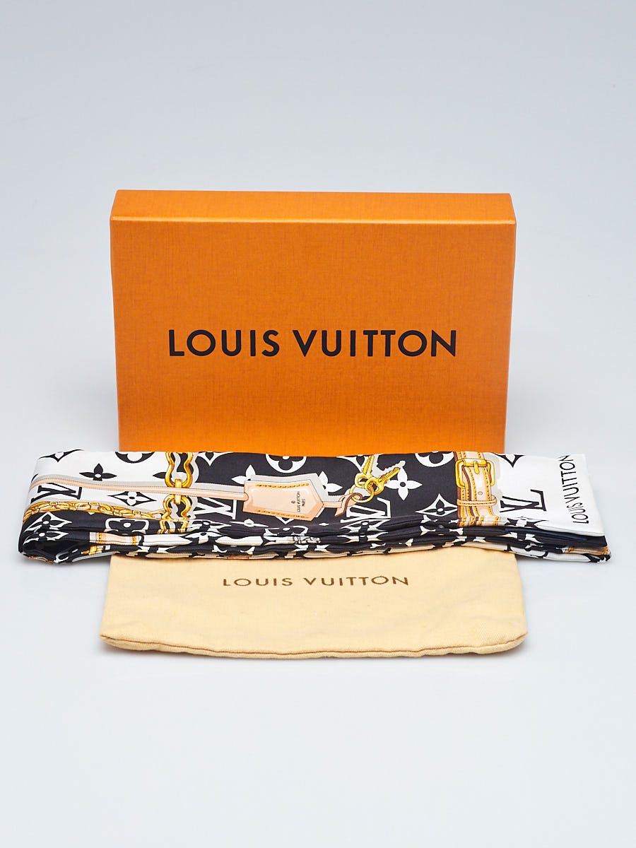 Louis Vuitton Black Silk Confidential Bandeau Scarf - Yoogi's Closet