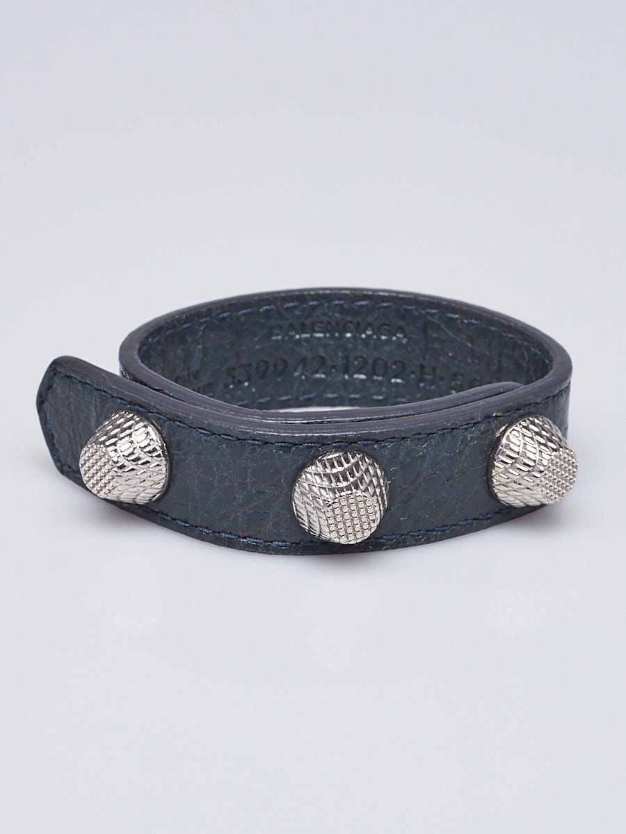 Louis Vuitton - Authenticated Bracelet - Leather Anthracite For Woman, Very Good condition