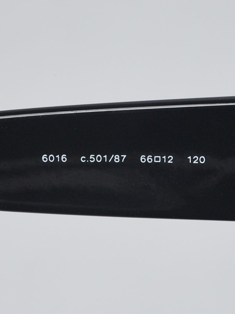 Chanel Black Acetate Tinted CC Logo Sunglasses-6016 | Yoogi's Closet