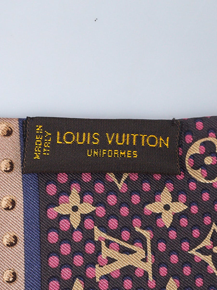 Louis Vuitton Pink/Purple Multicolor Silk Voyage Bandeau Scarf
