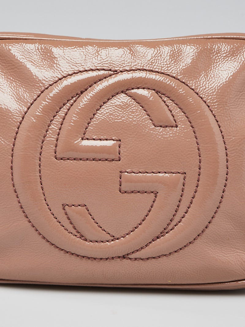 Gucci Soho Leather Small Disco Bag Pink Beige Ladies Authentic branded