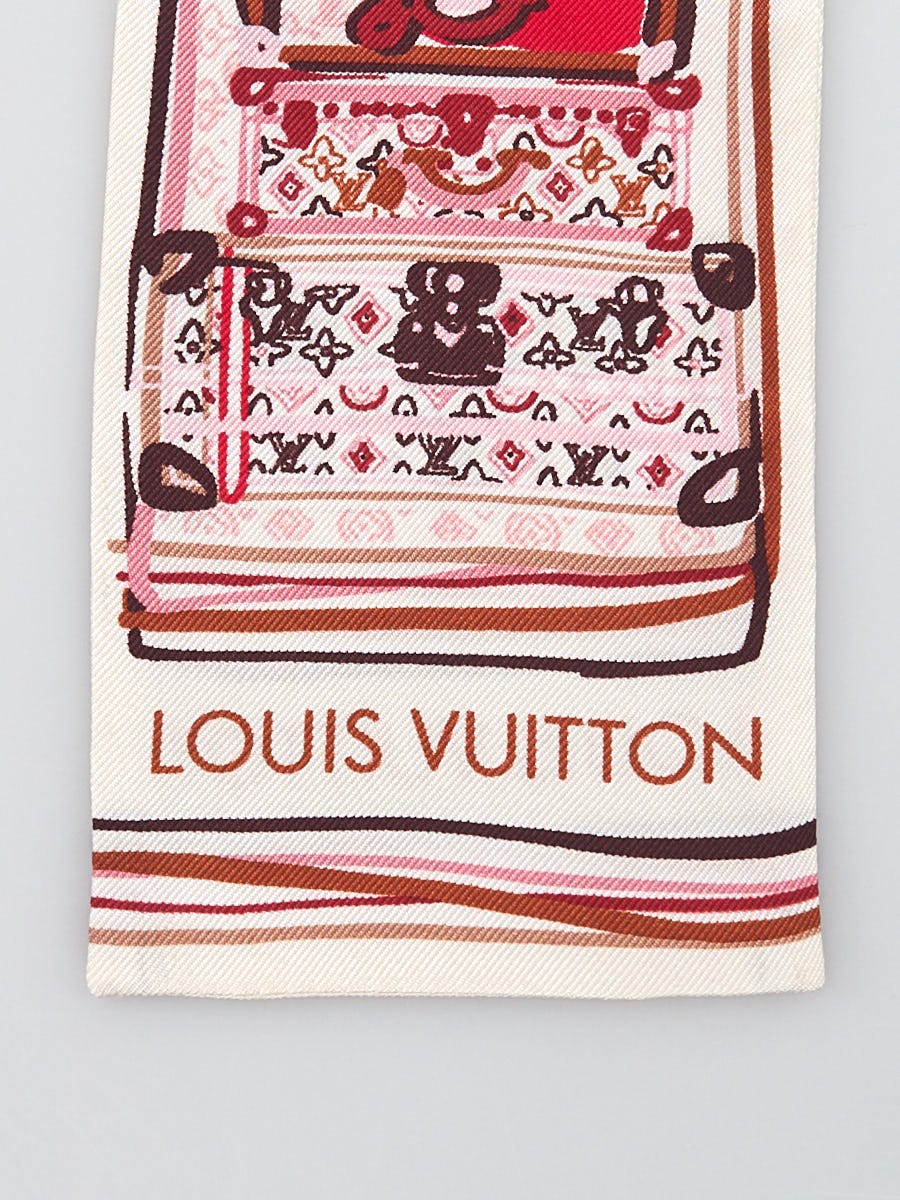 Louis Vuitton Grenadine Monogram Malles Silk Bandeau Scarf