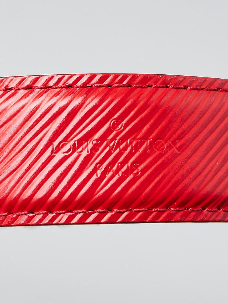 Louis Vuitton Red Epi Leather Studded Twist MM Bag - Yoogi's Closet