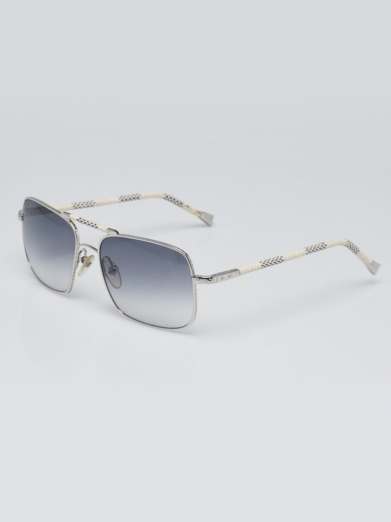 Louis Vuitton Silvertone Metal Frame Attitude Sunglasses-Z0260U