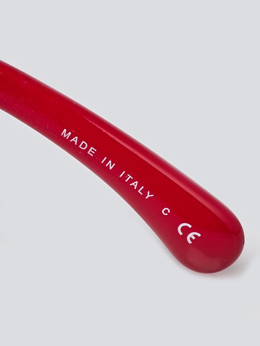 Chanel Red Acetate Cat Eye Frame CC Sunglasses - 5264  display picture 3