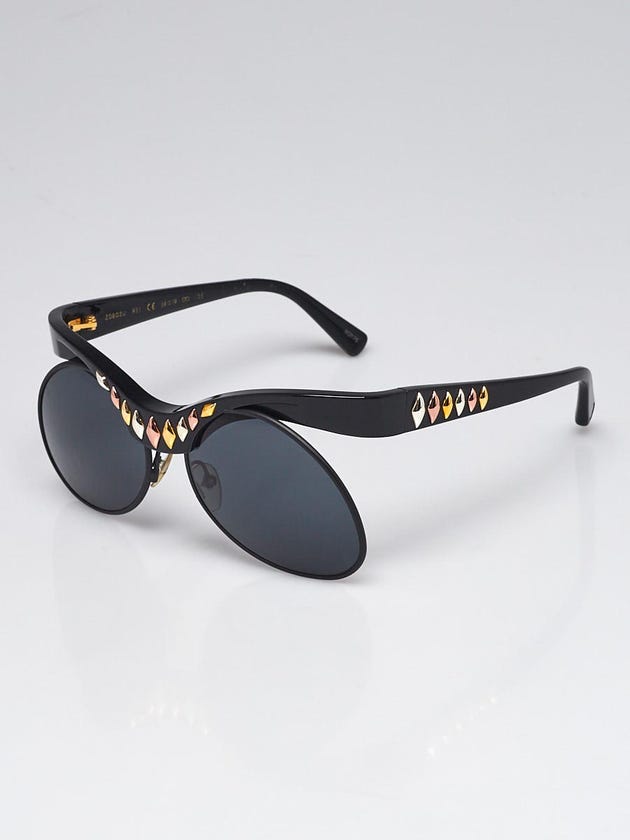 Louis Vuitton Black Acetate and Multicolor Studs Natalia Sunglasses Z0803U 