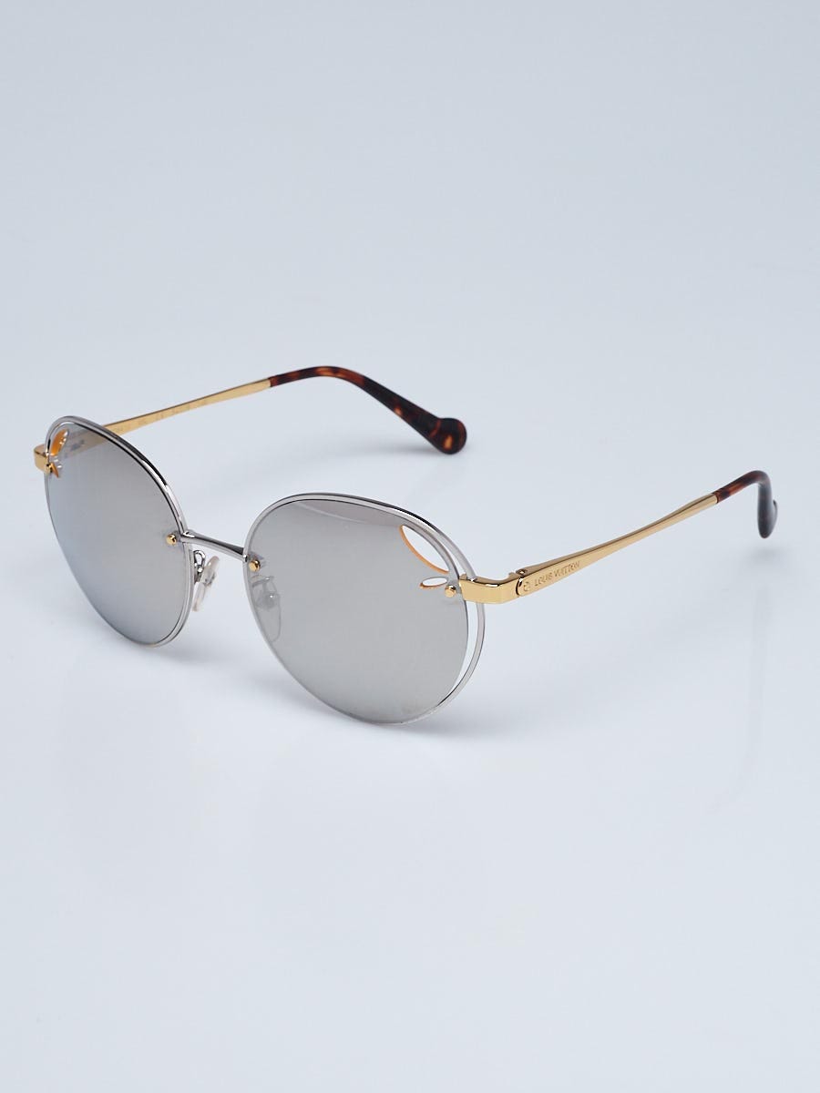 Louis Vuitton Goldtone Metal Frame Imagine Mirrored Sunglasses-Z0861U -  Yoogi's Closet