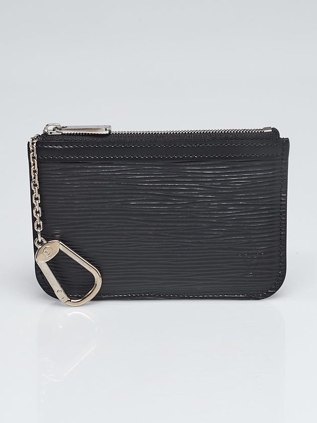 Louis Vuitton Black Epi Leather Pochette Cles Key and Change Holder