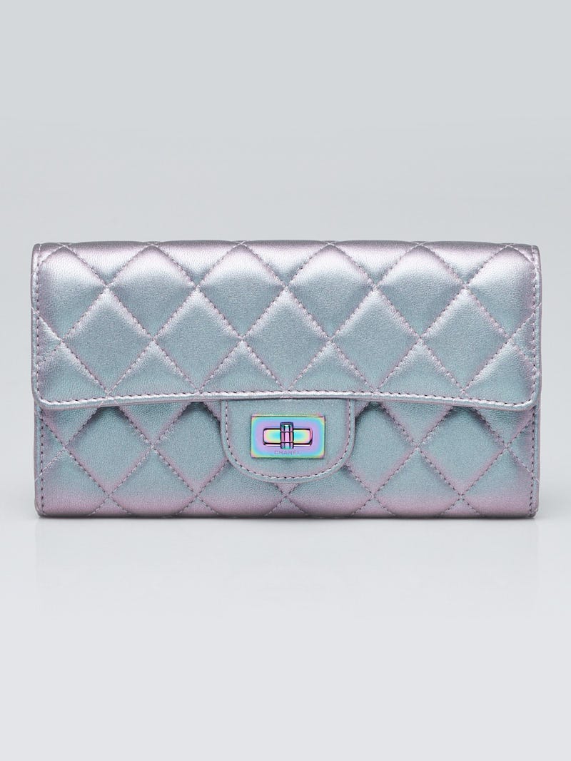 Chanel Light Purple 2.55 Reissue Quilted Lambskin Leather L Flap Wallet - Yoogi's  Closet