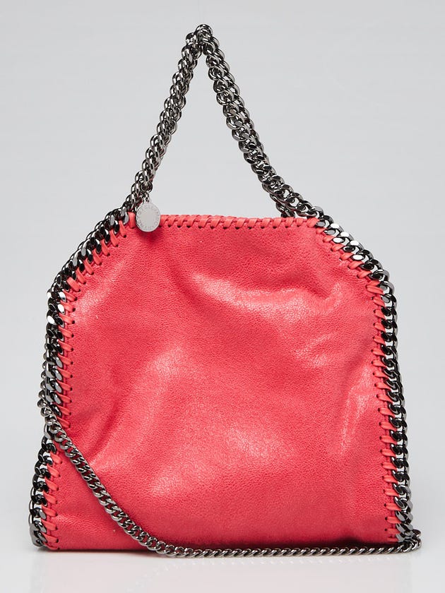 Stella McCartney Pink Shaggy Dear Faux-Leather Mini Falabella Bag