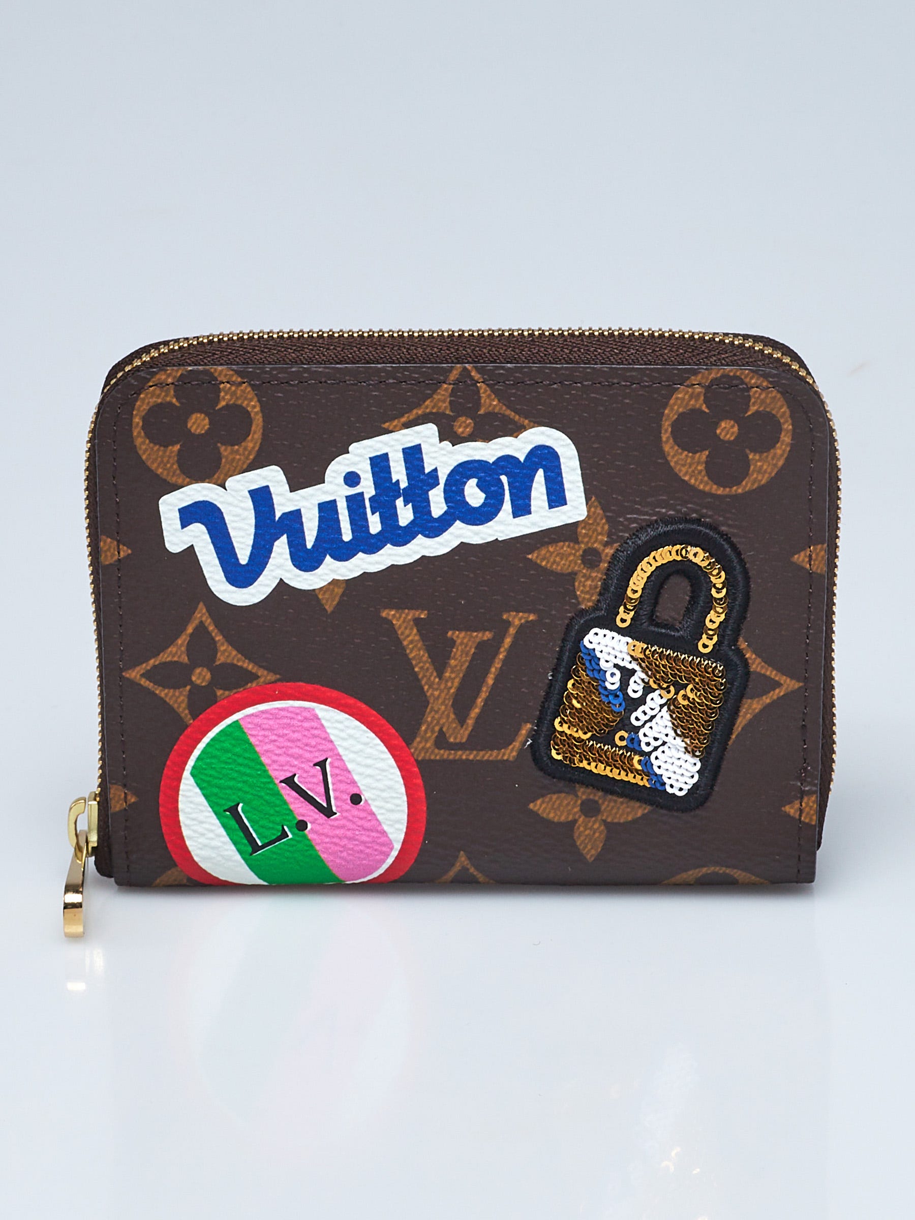 Louis Vuitton Monogram Canvas Zippy Patches Coin Purse | Yoogi's Closet