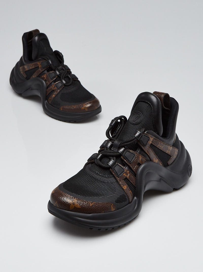 Louis Vuitton Brown/Black Monogram Canvas And Leather Archlight Sneakers  Size 39 Louis Vuitton