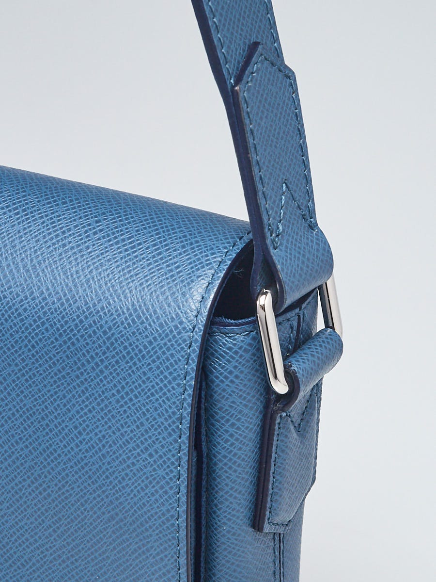 Louis Vuitton Keep It Taiga Leather Bracelet Blue