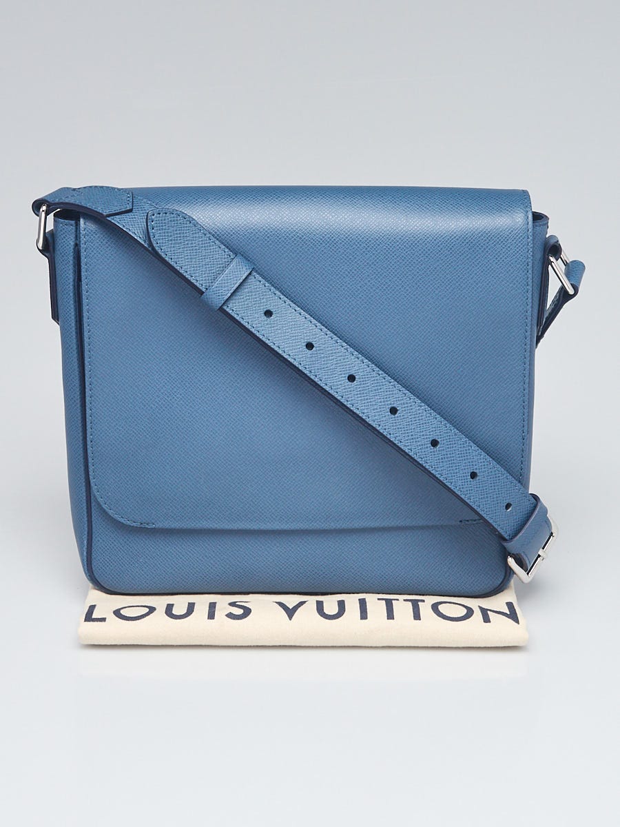 Louis Vuitton Ocean Blue Taiga Leather Roman PM Messenger Bag 