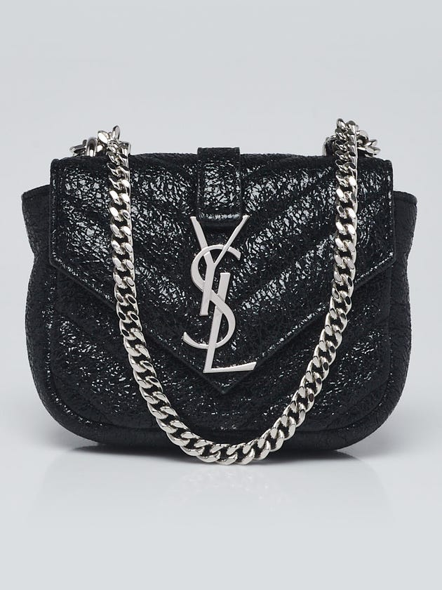 Ysl micro chain link crossbody bag black Clearance