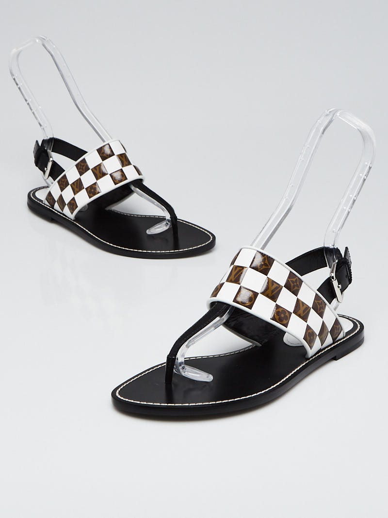 Louis Vuitton - Authenticated Sandal - Cloth Black for Women, Never Worn