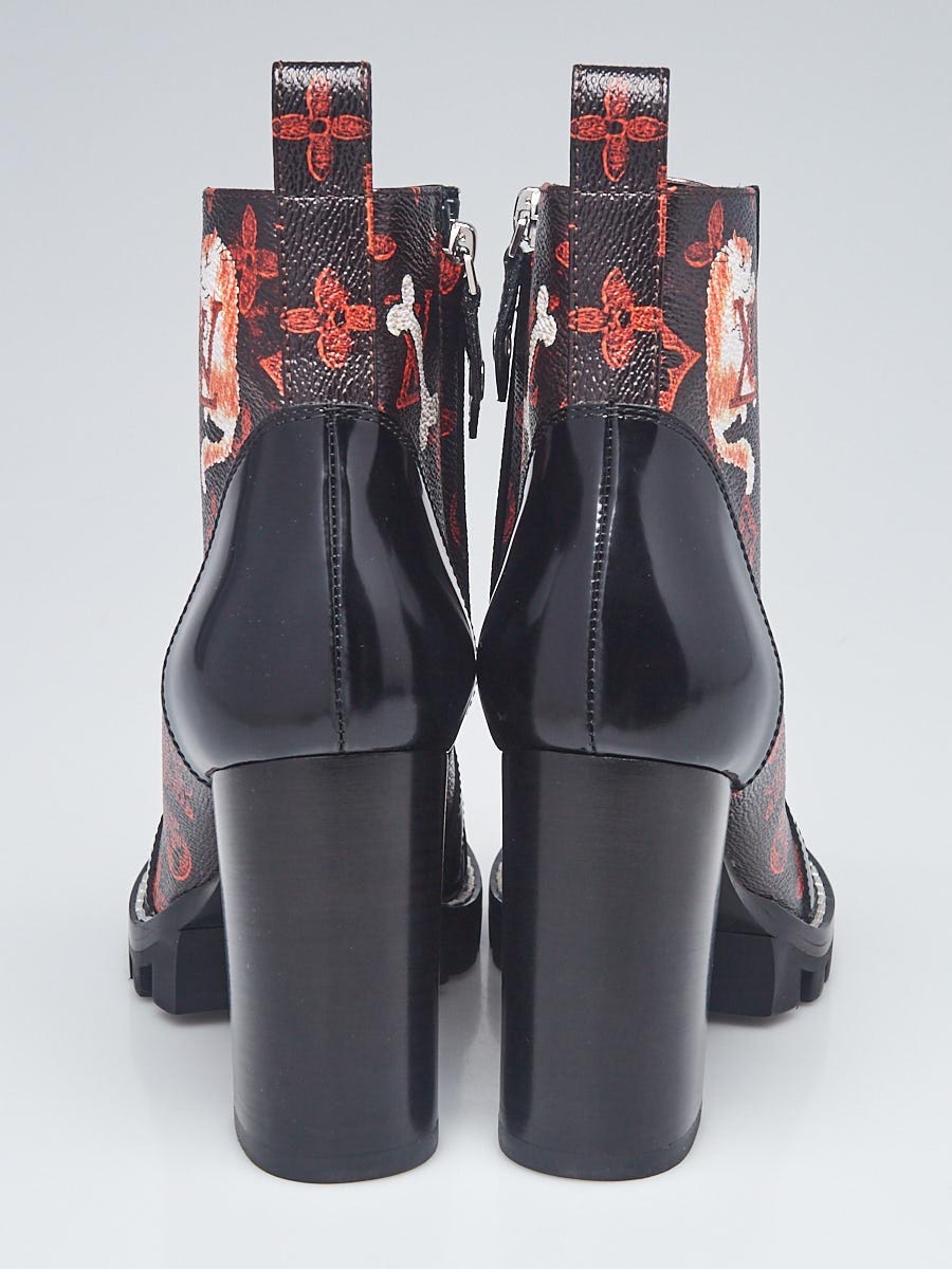 Louis Vuitton Women's Star Trail Ankle Boots Limited Edition Grace  Coddington Catogram Canvas with Patent - ShopStyle