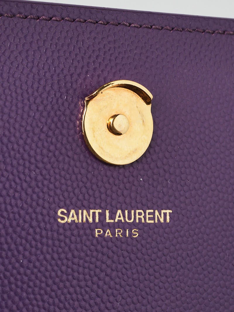 ショルダーバッグ・ポシェット SAINT LAURENT Purple Leather Le Carr?? Shoulder Bag Saint Laurent Le Carré Leather Shoulder Bag In Purple | ModeSens