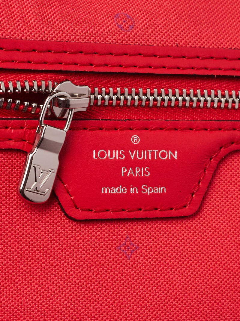 Louis Vuitton LV Escale Neverfull MM M45127 Rouge Pouch Red Women's  w/storagebag