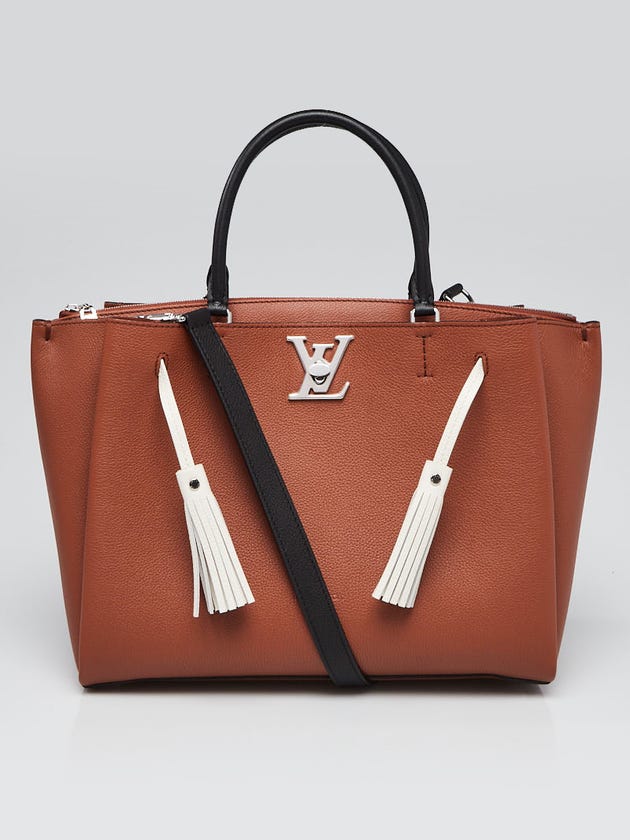 Louis Vuitton Caramel Leather Lockmeto Bag