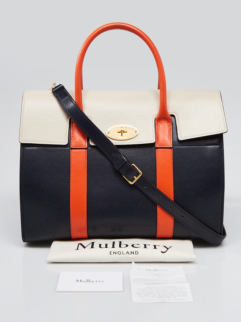 Mulberry Leather Unlined Shoulder Bags in Orange