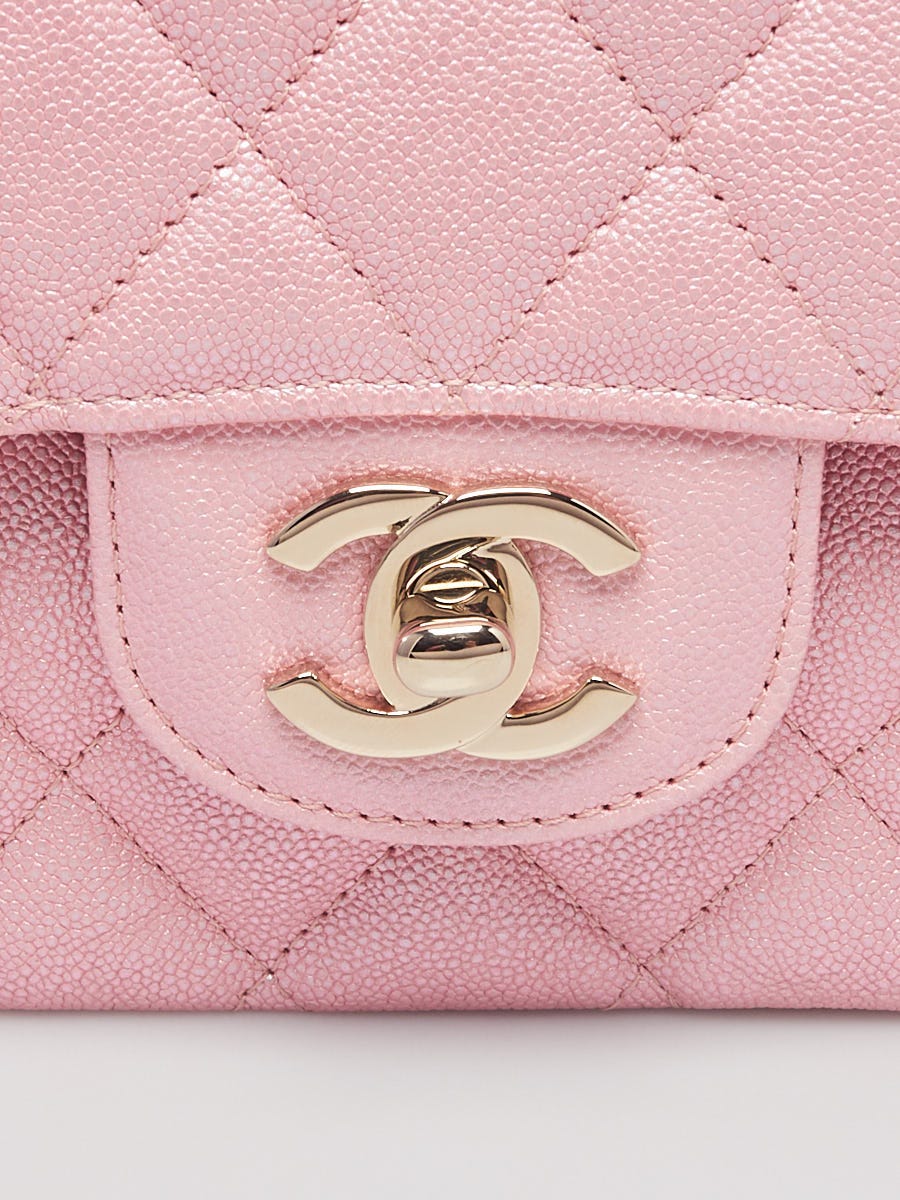 Chanel Caviar Quilted Medium Double Flap Pink
